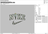 Nike Man Glass Embroidery File 6 sizes