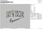 Nike Man Glass Embroidery File 6 sizes