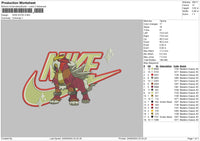 Nike Entei Embroidery File 6 sizes