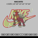 Nike Entei Embroidery File 6 sizes