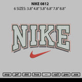 Nike 0812 Embroidery File 6 sizes
