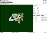 Nike Flower V2 Embroidery File 6 sizes