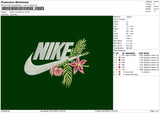 Nike Flower V2 Embroidery File 6 sizes