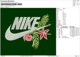 Nike Flower V2 Embroidery File 6 sizes