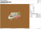 Nike Flower V3 Embroidery File 6 sizes