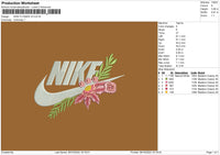 Nike Flower V3 Embroidery File 6 sizes