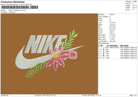 Nike Flower V3 Embroidery File 6 sizes