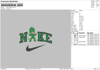 Nike Gekko Embroidery File 6 sizes