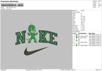 Nike Gekko Embroidery File 6 sizes