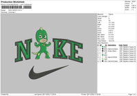 Nike Gekko Embroidery File 6 sizes