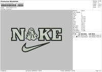 Nike Ghost 002 Embroidery File 5 sizes