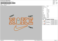 Nike Ghost V3 Embroidery File 6 sizes