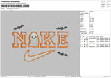 Nike Ghost V3 Embroidery File 6 sizes