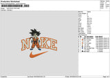 Nike Goku 1810 Embroidery File 6 sizes