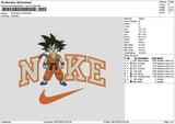 Nike Goku 1810 Embroidery File 6 sizes