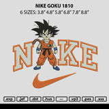 Nike Goku 1810 Embroidery File 6 sizes