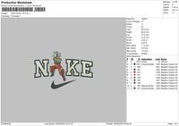 Nike Goku V6 Embroidery File 6 sizes