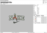 Nike Goku V6 Embroidery File 6 sizes