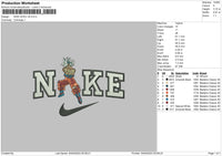 Nike Goku V6 Embroidery File 6 sizes