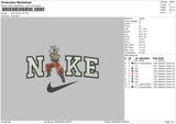 Nike Goku V6 Embroidery File 6 sizes