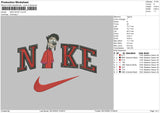 Nike Goofy Embroidery File 6 sizes