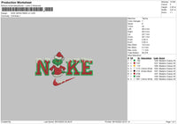 Nike Grinchmas V2 Embroidery File 6 sizes
