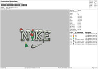 Nike Grinch V2 Embroidery File 6 sizes