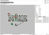 Nike Grinch V2 Embroidery File 6 sizes