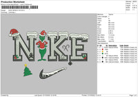 Nike Grinch V2 Embroidery File 6 sizes