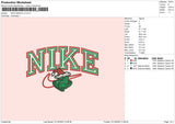 Nike Grinch V3 Embroidery File 6 sizes