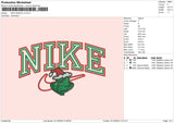 Nike Grinch V3 Embroidery File 6 sizes