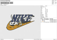Nike Ghost Embroidery File 4 sizes