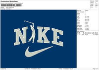 Nike Golf Embroidery File 5 sizes