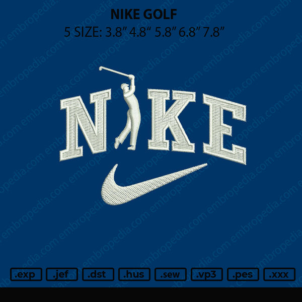Nike Golf Embroidery File 5 sizes