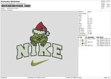 Nike Grinch V4 Embroidery File 6 sizes