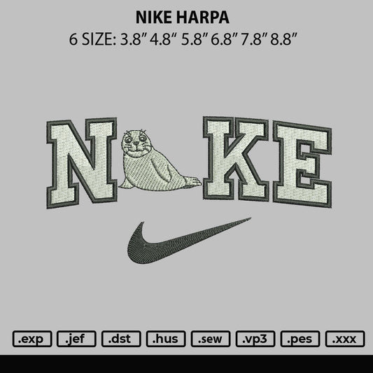 Nike Harpa Embroidery File 6 sizes