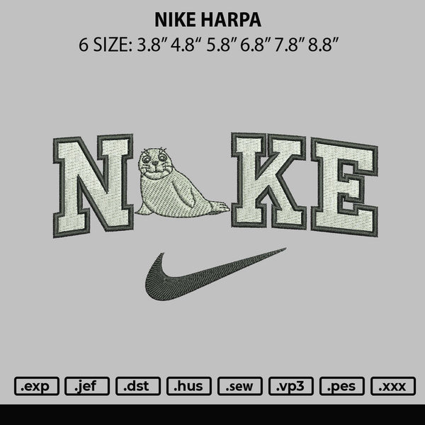 Nike Harpa Embroidery File 6 sizes