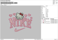 Nike Kitty 03 Embroidery File 5 sizes