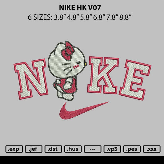 Nike Hk V07 Embroidery File 6 sizes