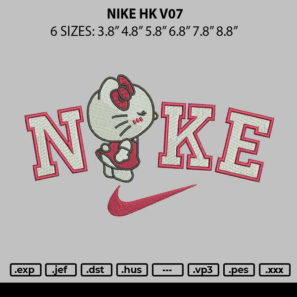 Nike Hk V07 Embroidery File 6 sizes