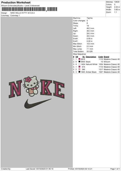 Nike Hk V6 Embroidery File 6 sizes