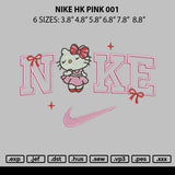 Nike Hk Pink 001 Embroidery File 6 sizes