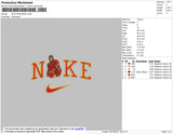 Nike Iron Man Embroidery File 4 size