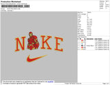 Nike Iron Man Embroidery File 4 size