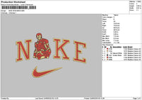 Nike Iron 2409 Embroidery File 6 sizes