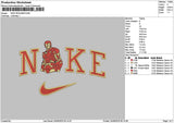 Nike Iron 2409 Embroidery File 6 sizes