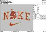 Nike Iron 2409 Embroidery File 6 sizes