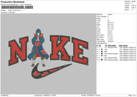 Nike Itachi Swoosh Embroidery File 5 sizes