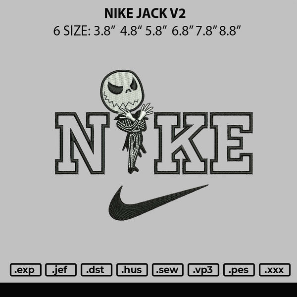 Nike Jack V2 Embroidery File 6 sizes