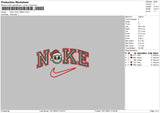 Nike Jack Xmas Embroidery File 6 sizes